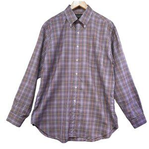 Brooks Brothers Country Club Dress Shirt L/R Long Sleeve Checkered